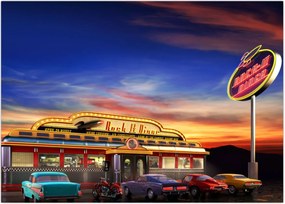 Tablou - Bar de seară (70x50 cm)