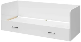 Pat de o persoană extensibil80 cm Tetrix 13 (alb lucios) (cu sp. depozitare). Promo -35%. 1098494