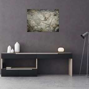 Tablou pe sticlă - Curgerea timpului (70x50 cm)
