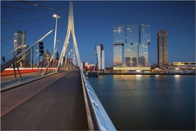 Tablou - Amurg în Rotterdam, Olanda (90x60 cm)