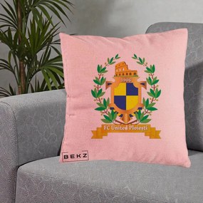 Perna Personalizata FC United Ploiesti 1906 Fotbal, 40x40 cm, Roz, Husa Detasabila, Perna Inclusa, BEKZ®