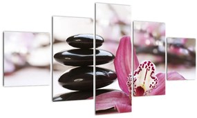 Tablou cupietre pentru masaj și orhidee (125x70 cm), în 40 de alte dimensiuni noi