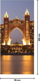 Fototapet pentru ușă - Constucții în Dubai (95x205cm)