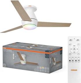 Osram - Ventilator de tavan LED RGB dimabil NORDES LED/18W/230V 3000-6500K + telecomandă