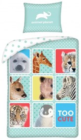 Animal Planet Too Cute husa de pat 140×200cm, 70×90 cm