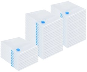 vidaXL Saci de depozitare cu vid cu depozitare 50 pcs 130 x 100 cm