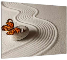 Tablou pe sticlă - Liniște în suflet (70x50 cm)