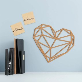 DUBLEZ | Inimă din lemn pentru perete - Poligon