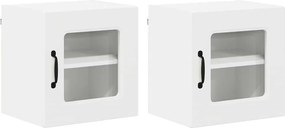 vidaXL Dulap de bucătărie Kalmar 2 pcs Alb 40 x 31 x 40 cm