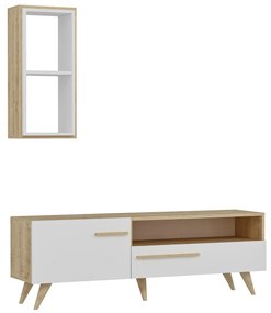 Mobilier living Sepada 2 (stejar zafir + alb) . 1095594