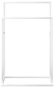 Suport de prosoape autonom, alb, 48x24x78,5 cm, fier Alb, 48 x 24 x 78.5 cm