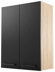 Dulap de baie suspendat Valiant (craft auriu + negru). 1092001