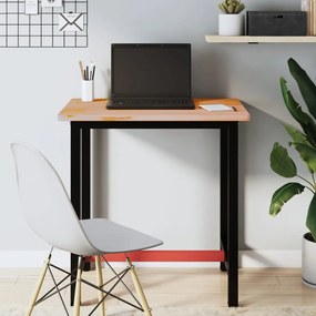 vidaXL Banc de lucru 80x55x81,5 cm, lemn masiv de fag și metal