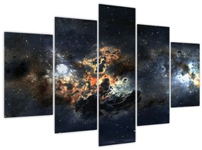Tablou - Universul cu Nebula (150x105 cm)