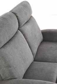 Canapea recliner Oslo 2 stofa gri inchis H100 cm