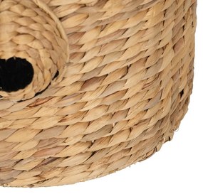 Coș de jucării pentru copii în culoare naturală din răchită ø 39x60 cm Chiquillo – Ixia