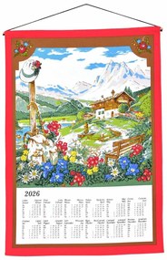 Calendar textil cu baston Horal 2026, 45 x 65 cm