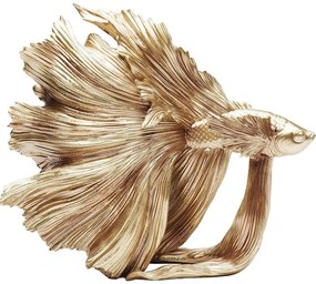 Obiect decorativ Betta Fish Auriu mic