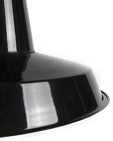 Lampă suspendată industrială neagră - Warrior