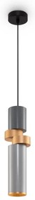 Pendul design modern Palette gri, auriu, argintiu 9,5cm