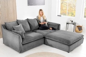 Canapea confortabila design modern, Heaven 3 locuri, gri