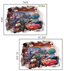 Autocolant de perete "Mașini 2" 70x50 cm