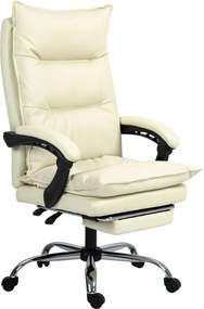 Vinsetto Fotoliu Birou Negru – Rabatabil, Suport Picioare &amp; Ergonomic | Aosom Romania