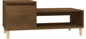 vidaXL Măsuță de cafea, stejar maro, 100x50x45 cm, lemn prelucrat