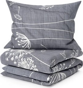 Lenjerie de pat din bumbac SOFT MEADOW gri Dimensiune lenjerie de pat: 70 x 90 cm | 140 x 200 cm