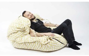 Fotoliu tip Perna Magic Pillow XXL, Material Textil - Zappity Yellow