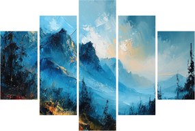 Tablou - Pictura munților (150x105 cm)