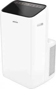 Aparat de aer conditionat portabil Ayco MAHC3428, 12000 BTU, Clasa A, Pana la 24 m², 450 m³, 64 dB, Comanda tactila, Alb
