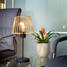 Lampă de masă TORRI 1xE27/15W/230V auriu/negru