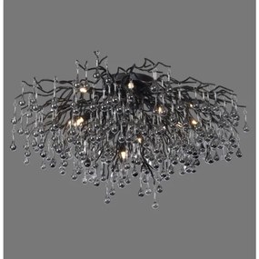 Paul Neuhaus 8092-18 - Lustra aplicată ICICLE, 14 x G9/40W/230V, Ø 100 cm, negru