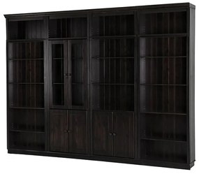 Bibliotecă maro din lemn de pin 370x223 cm Anita – Støraa