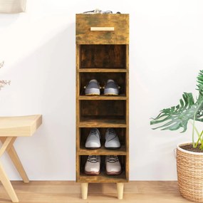 vidaXL Pantofar, stejar fumuriu, 30x35x105 cm, lemn compozit