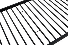 Pat supraetajat metalic Bunky negru - 90 x 200 cm