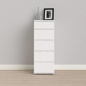 Comodă albă Tvilum Nova, 40x107 cm