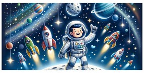 Tablou aventură galactică a unui mic erou