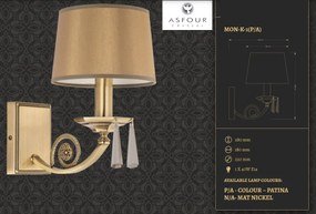 Aplica design clasic cristal Asfour Monza