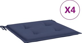 vidaXL Perne pentru paleți 4 buc. bleumarin, 50x50x4 cm, textil Oxford