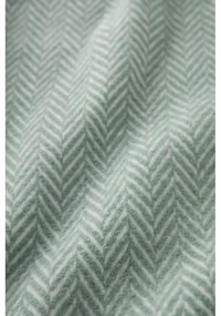 Pled din amestec de bumbac Euromant Skyline, 140 x 180 cm, verde deschis
