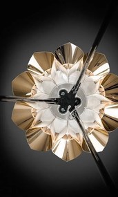 Lampadar cu trepied realizat manual Flora Copper