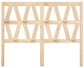 Tablie de pat, 166x4x100 cm, lemn masiv de pin 1, Maro, 166 x 4 x 100 cm