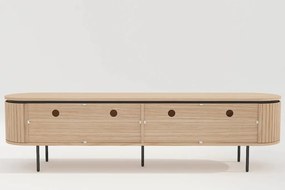 Comoda TV cu furnir de stejar ATELIER 200cm