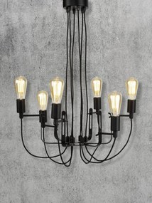 Candelabru design industrial cu 6 brate SEATTLE SEATTLE/H/B