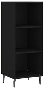 828749 vidaXL Servantă, negru, 34,5x32,5x90 cm, lemn compozit