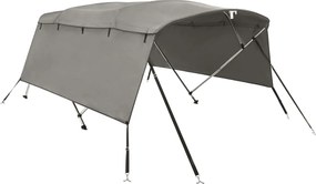 vidaXL Parasolar Bimini 4 arcuri pereți laterali, 243x(200-213)x137 cm