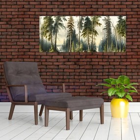 Tablou - Peisaj de epocă de păduri (120x50 cm)