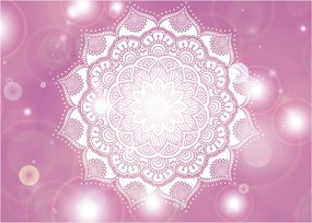 Tablou - Mandala pe fundal roz (70x50 cm)